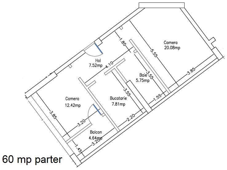 Militari, 2 camere, nemobilat, parter, 600 m metrou Pacii, pretabil firma